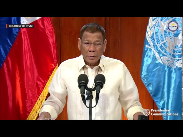 FULL TEXT: President Duterte’s speech at the 75th UN General Assembly