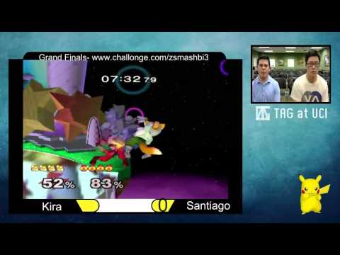 ZSBW 3 Grand Finals - Santiago (Fox) vs Kira (Sheik) - SSBM