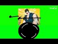 Kenshiro Gets Grounded Running Green Screen 2