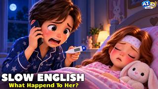Why Was Lily So Sick at Midnight? | Easy English Listening Story for Beginners (A1-A2 Level)
