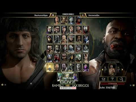 MK11 @ GOVX Tactical Kombat Qualifier - BlueAuroraHippo vs UncrownedJax [4K/60fps]