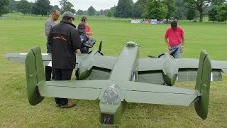 ② GIANT 1/3 SCALE  RC B-25 MITCHELL 2 X 400 cc MOKI 5 CYL - WESTON PARK 2014 - LEGENDARY FIGHTERS