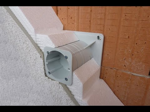 Video Pachet doza fatada pentru termosistem cu priza schuko IP44 si rama ornament – montaj exterior etans si rezistent UV