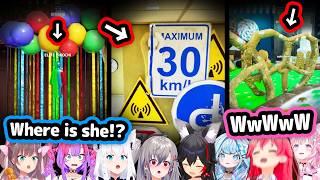HoloGirls' 9000 IQ Hiding Spots In Meccha Chameleon Are Surprisingly Big Brained【Hololive】