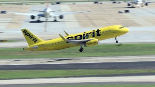DO THE NEED MORE PRACTICE Spirit 1301 | ATL-LAX | Airbus A320 | Departs Runway 26L at ATL