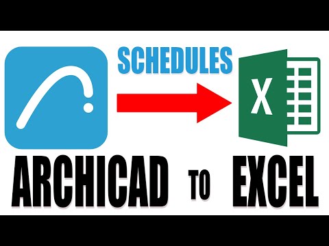 ArchiCAD Tip: How to Export ArchiCAD Schedules to Excel (FAST & ACCURATE)