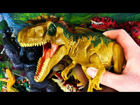 GIANT Box of Jurassic World Toys 50 Gallon Dinosaur T Rex Action Figures