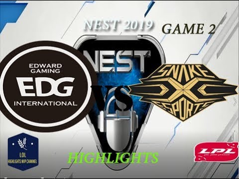 SS vs. EDG Highlights Game 2  NEST 2019 | SS vs. EDG亮点第2场NEST 2019