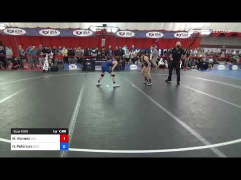 41 Kg Rr Rnd 1 - Michael Romero, California Vs Haakon Peterson, Sebolt Wrestling Academy