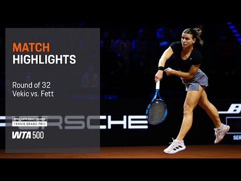 Porsche Tennis Grand Prix | 04/15/2025 | Match Highlights | Vekic vs. Fett