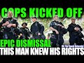 Police Trespass and Get KICKED OFF Private Property - This Man Knows His Rights