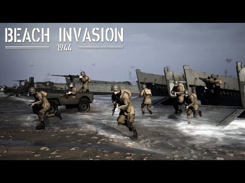 Beach Invasion 1944 Gameplay - WWII FPS Game