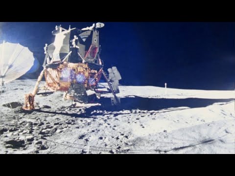 Apollo 14 in 24fps Landing, Moonwalk & Liftoff/ nasa 16mm