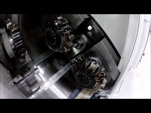 LT 2000EX with 3 Turrets and Okuma Gantry Loader