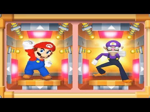 Games - mario party 7 8 player ice battle mario waluigi peach yoshi all fun!   ny mini games master cpu