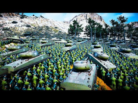 Entire 1 Million WW2 Army Vs EGYPTIAN GODESS CLEOPATRA - Ultimate Epic Battle Simulator 2 | UEBS 2