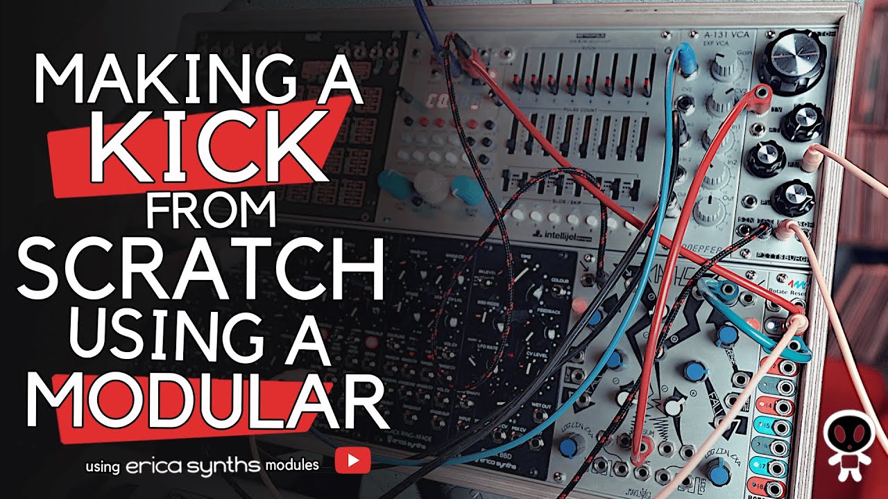 Making A Kick From Scratch With A Modular // Using Erica Synths Modules