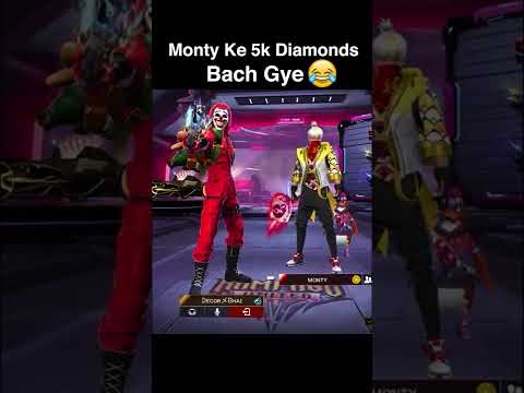 Collection Versus Ke Liye Monti Ke Dost Ko Diya Challange????????5k Diamonds????Bach Gye Monti Ke   #shorts