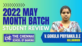 BANK EXAM COACHING AT THE CHENNAI SCHOOL OF BANKING | STUDENT REVIEW |