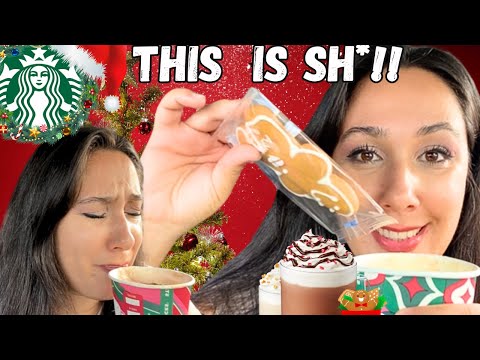 DISGUSTING STARBUCKS NEW HOLIDAY Drinks !🔥🤢🎅