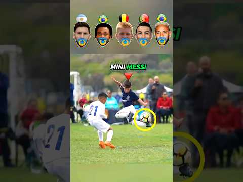 Mini Messi VS Ronaldo VS Neymar - Kids Skills Challenge 👶