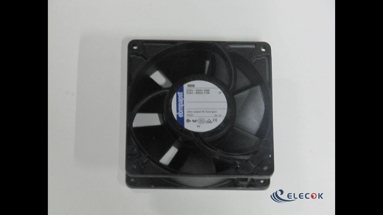 EBMPAPST 5958 230V 17/18W wires cooling Fan