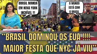 Mídia Internacional Se Rende: Brasil Parou Nova York !!! Brasil Na Copa 