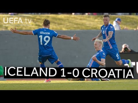 ICELAND strike late to defeat CROATIA in FIFA WORLD CUP QUALIFIER