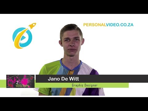Jano De Witt, #GraphicsDesigner of Ink2Stitches, #PersonalVideo.co.za (2019-07-24)