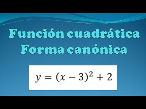 Quadratic function Canonical form