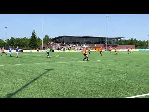 V.V. De Meern 1 tegen Argon 1 van 27 mei 2023. De 1-0 door Abel Prins