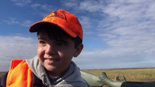 Gavin’s First Hog - Post Shot Interview by His Dad