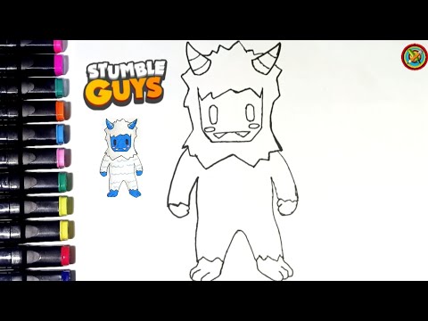 Menggambar , Melukis , Mewarnai | stumble guys Frost yeti , Drawing for kids