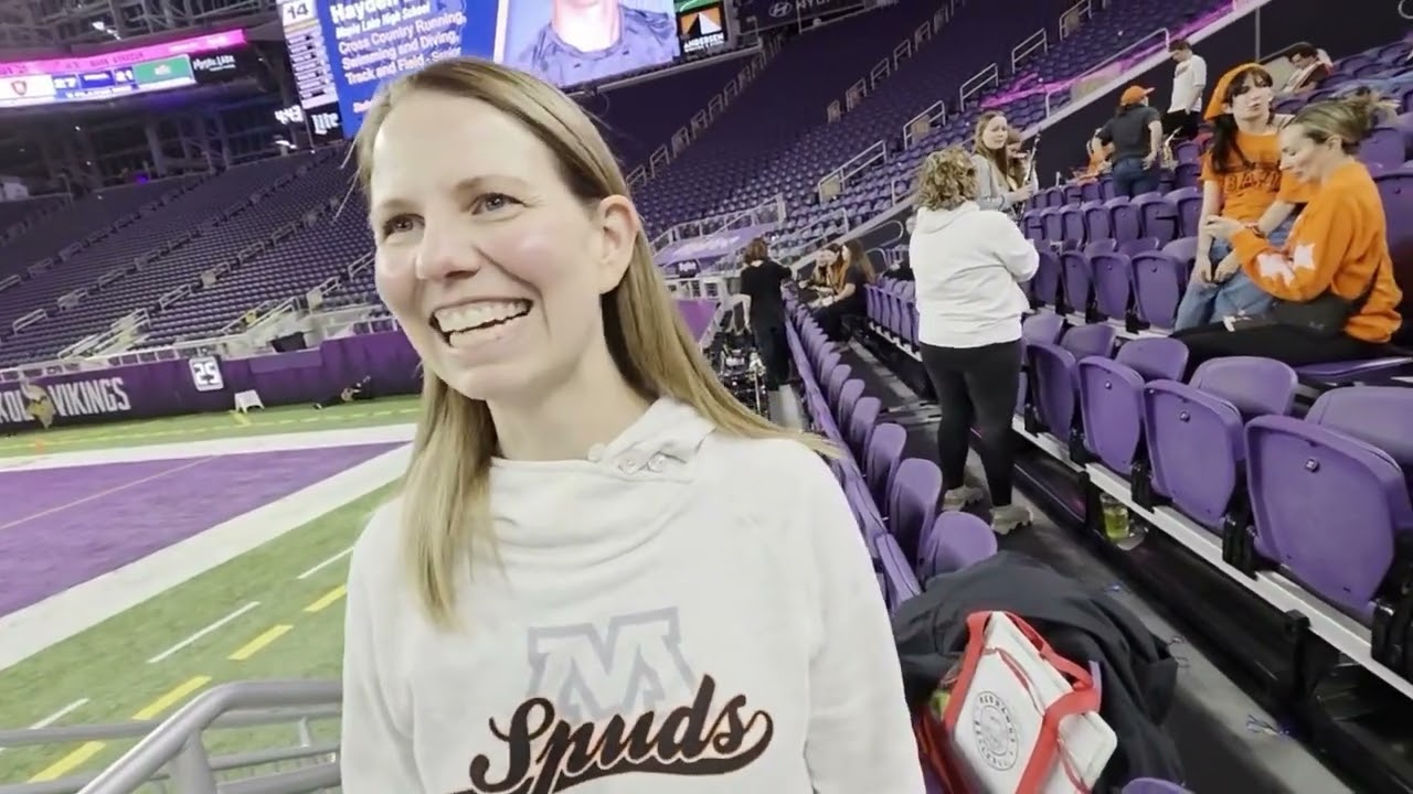 Spuds Football Fan Cam: Pam Moorhead High's Band Director