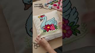 swan design kushan cover