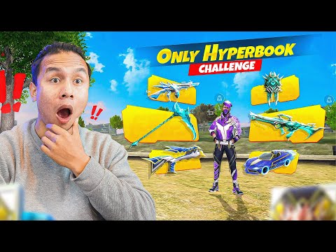 Only Hyperbook Groza & Thompson Challenge in Solo Vs Squad 😎 Every Possible Try for Booyah 🤞