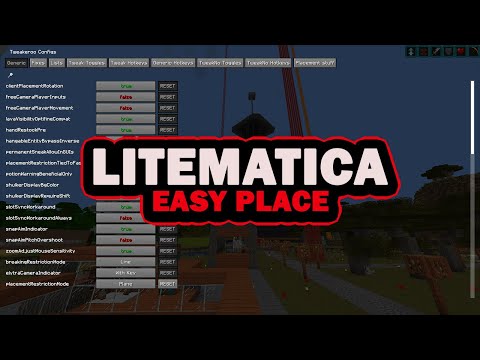 Litematica Easy Place - Super quick survival building