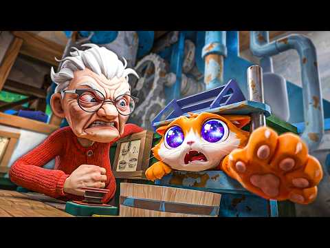 БАБУЛЯ ПРИДАВИЛА КОТА ПРЕССОМ И ПОЖАЛЕЛА ОБ ЭТОМ..🐈 в I Am Cat VR