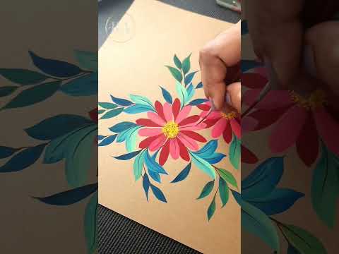 Flower Art on Paper By Ranjitha Anoop