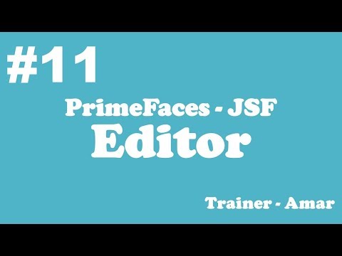 Primefaces Jsf Tutorial Editor In Primefaces Using Netbeans Ide Part 11
