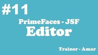 PrimeFaces - JSF Tutorial || Editor in PrimeFaces using Netbeans IDE || Part-11