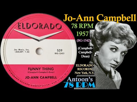 Jo-Ann Campbell | Funny Thing | Eldorado 78 rpm | 1957 USA