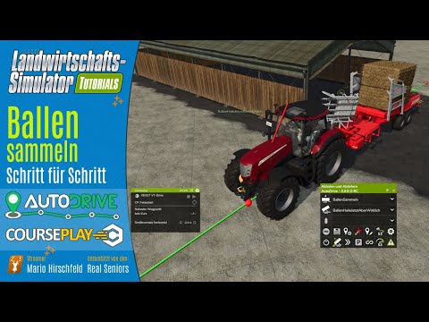 🚜 LS25: Ballen Sammeln mit AutoDrive & CoursePlay – Fehler versteckt! 🔍😆