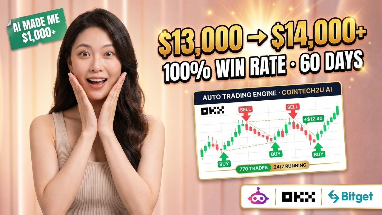 100% Win Rate on OKX & Bitget | CoinTech2u AI Trading Bot Real $13K Test 2026