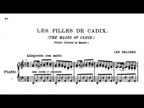 Leo Delibes - Les Filles de Cadix [with score]