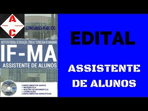 Edital Concurso IF-MA 2016 - Assistente de Alunos
