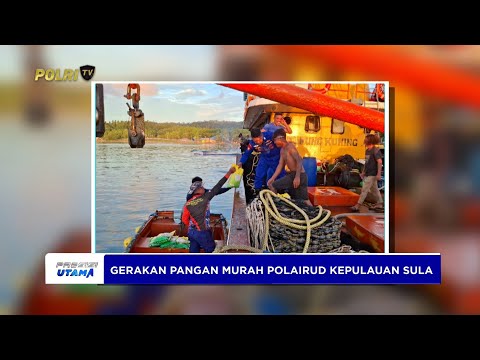 POLAIRUD POLRES KEPULAUAN SULA LAKSANAKAN GERAKAN PANGAN MURAH UNTUK NELAYAN