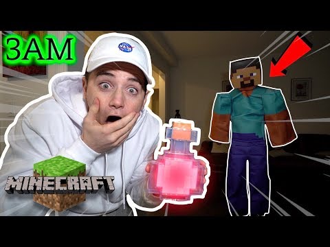 (Insane) Ordering a REAL LIFE Minecraft Potion from the Dark Web at 3AM (Stevie Came to My House!)