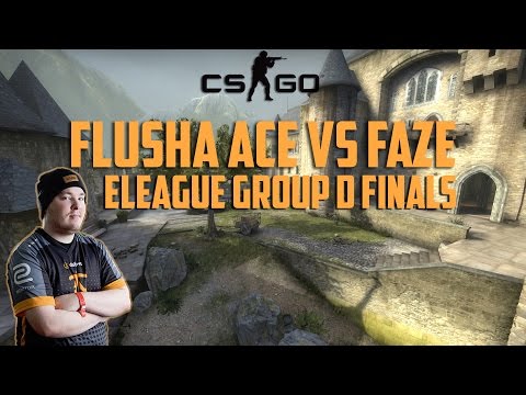 Flusha ace VS FaZe | Eleague group D Finals
