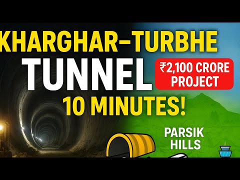 40 Mins to Just 10 Mins! 🚇 Inside the Kharghar–Turbhe Tunnel Mega Project
